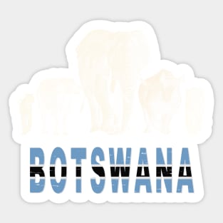 Africa's Big Five Botswana Pride Wildlife Sticker